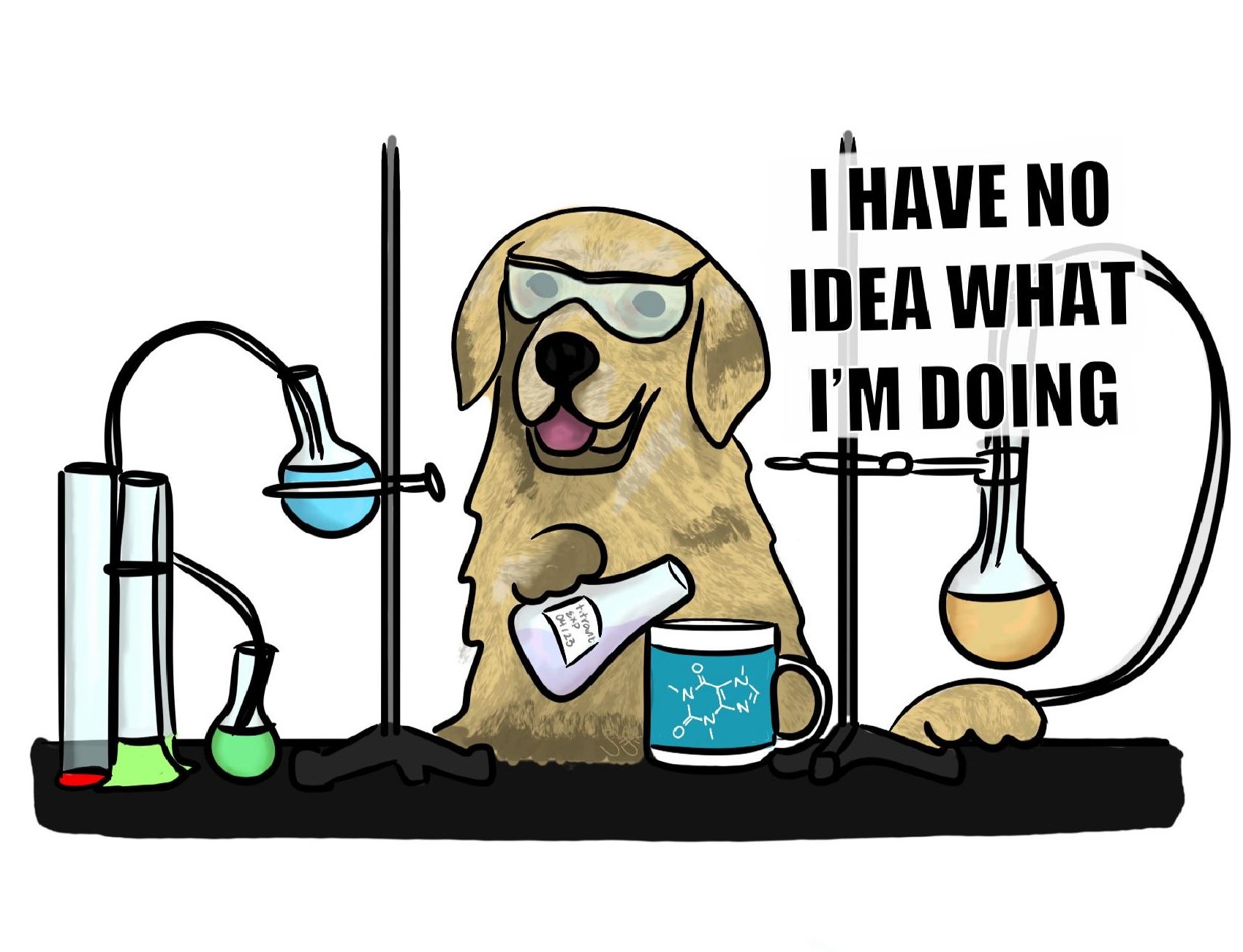 Sticker 4: Lab dog